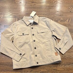 Scotch & Soda NWT Tan Canvas Trucker Button-Up Jacket, L
